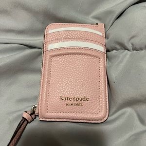 Kate Spade Leather Zip Card Wallet